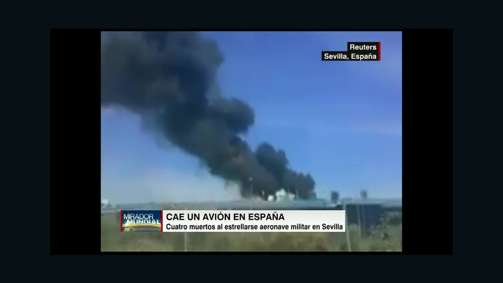 Cuatro muertos al estrellarse avión militar en España CNN Video