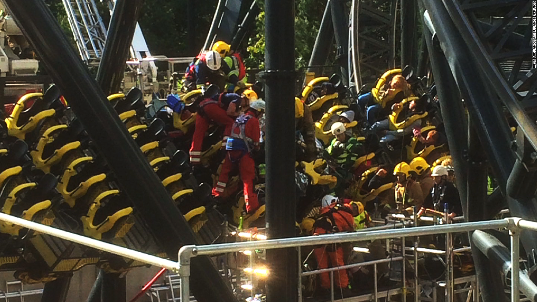 Four injured in Alton Towers roller coaster crash CNN Video