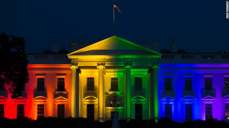 White House Lights With Rainbow Colors Cnnpolitics