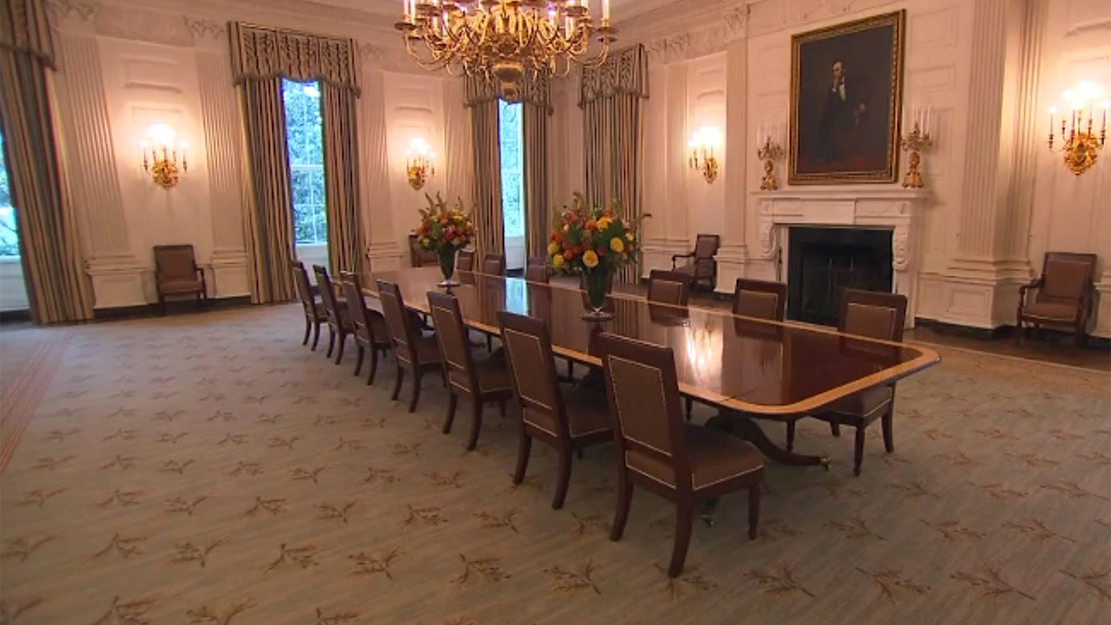 whitehouse state dining room renovation