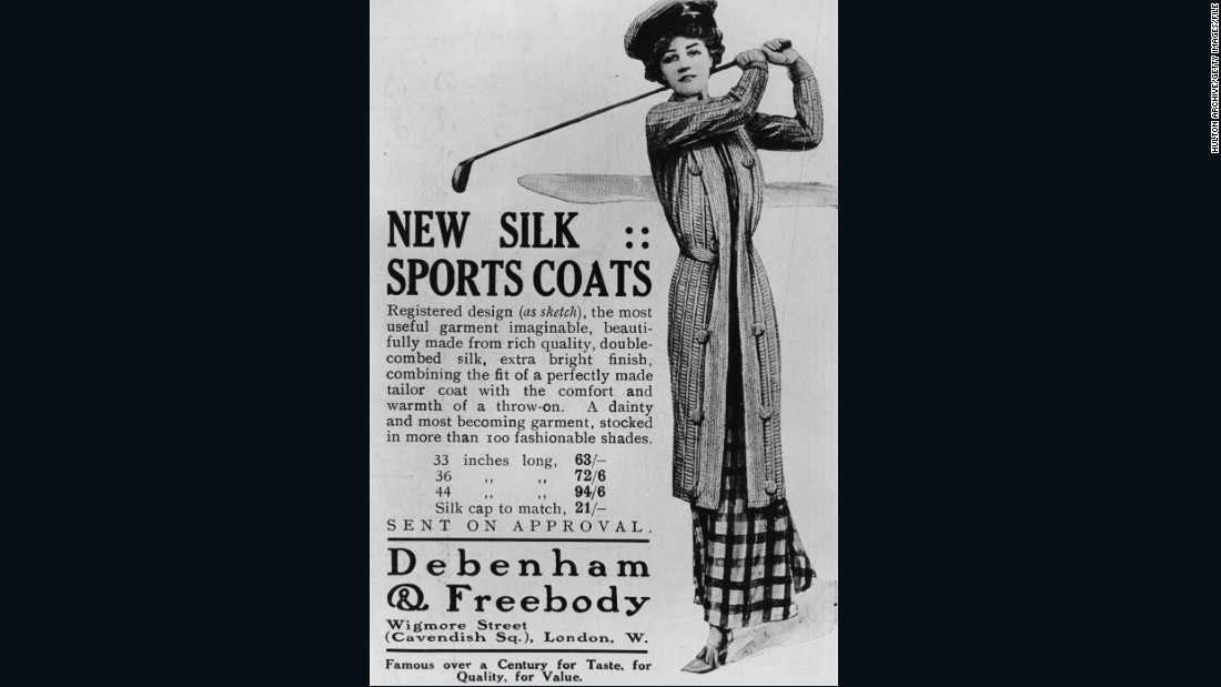&quot;A dainty and most becoming garment...&quot; Two decades later and fashions were starting to change, as this advert from 1910 suggests. 