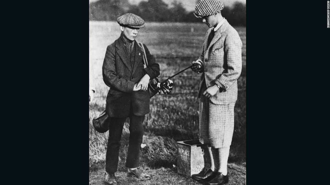 A young King Edward VIII (right) seen here in 1916. Then the Prince of Wales, he was a golf lover and wore &quot;typical golfing dress rather than royal wear,&quot; Fleming says. His relaxed choice of clothing extended to wearing Fair Isle sweaters, which he helped popularize. The distinctive, multicolored weave is named after the small island in Shetland off Scotland&#39;s northeast coast.&lt;br /&gt;&lt;br /&gt;When Edward was appointed Captain of the Royal and Ancient Golf Club in 1922, a crowd of 6,000 onlookers watched him complete the &quot;Drive into Office&quot; (a ceremony on the first tee to mark the start of a new club captain&#39;s tenure) wearing a round-neck Fair Isle sweater.&lt;br /&gt; &lt;br /&gt;&quot;Knitwear became a look of its own and people would wear it outside the golf course -- thanks in part to Scottish knitwear companies like Pringle and Lyle and Scott,&quot; Fleming says.