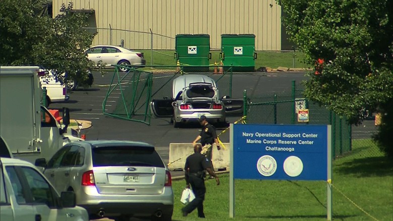 Chattanooga Gunman Shot At After Ramming Gates - CNN