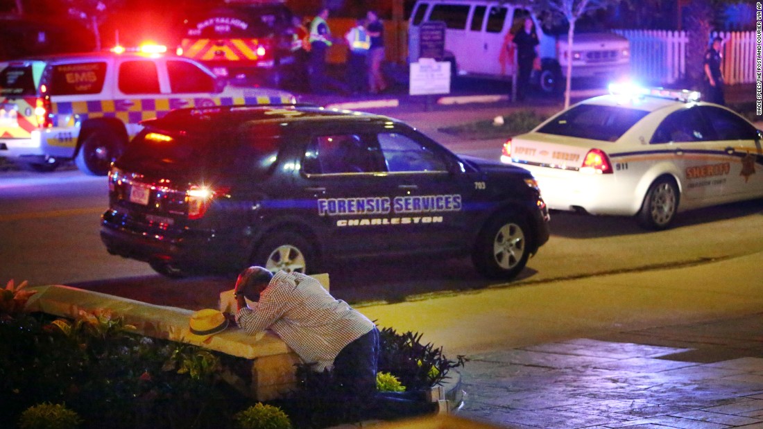 A man kneels across the street from the historic Emanuel African Methodist Episcopal Church in Charleston, South Carolina, &lt;a href=&quot;http://www.cnn.com/2015/06/18/us/gallery/charleston-south-carolina-church-shooting/index.html&quot; target=&quot;_blank&quot;&gt;following a shooting&lt;/a&gt; in June 2015. Police say the suspect, Dylann Roof, opened fire inside the church, killing nine people. According to police, Roof confessed and told investigators he wanted to start a race war. &lt;a href=&quot;http://www.cnn.com/2017/01/10/us/dylann-roof-trial/index.html&quot; target=&quot;_blank&quot;&gt;He was eventually convicted&lt;/a&gt; of murder and hate crimes, and a jury recommended the death penalty.