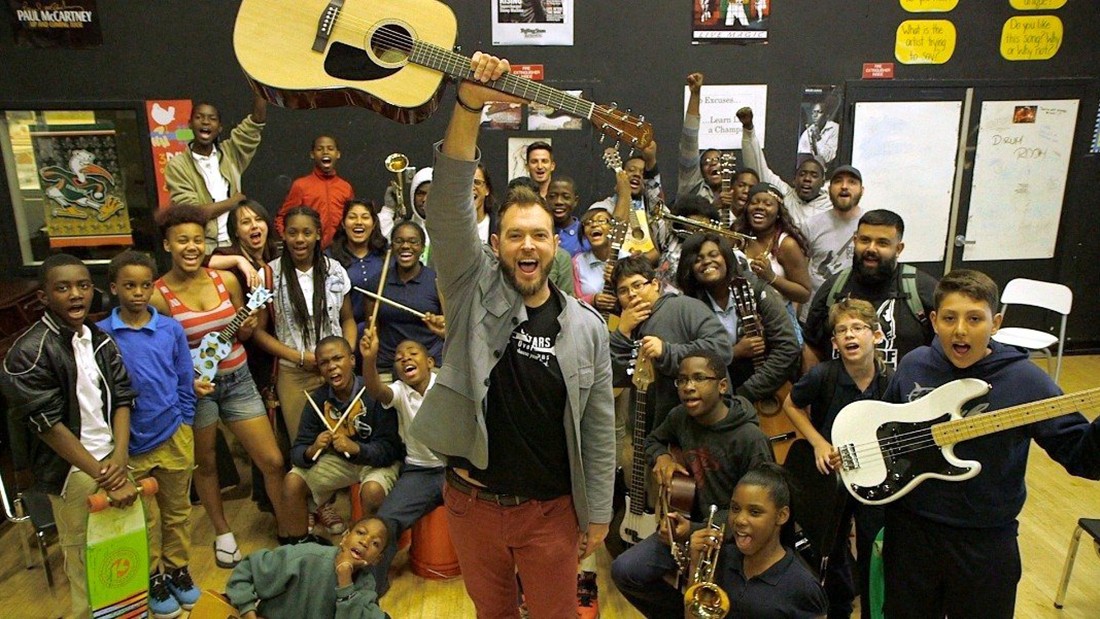 Musician Chad Bernstein&#39;s mentorship nonprofit has helped Miami-area students increase academic performance and attendance.