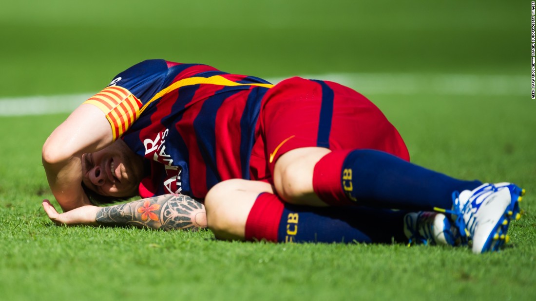 Lionel Messi Barcelona star suffers ligament damage CNN