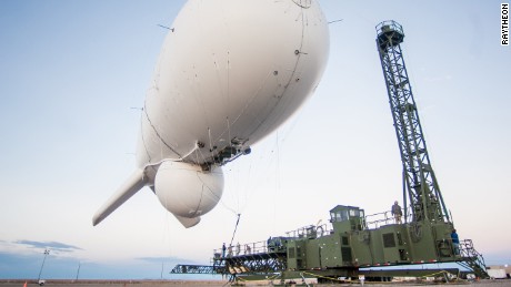At approximately 12:20 pm EDT today, a Joint Land Attack Cruise Missile Defense Elevated Netted Sensor System (JLENS) surveillance system aerostat detached from its mooring station in Aberdeen Proving Grounds, Maryland, and is currently located approximately northeast of Washington, D.C., over Pennsylvania.  

Two F-16 Fighter jets from Atlantic City Air National Guard Base are monitoring the JLENS aerostat, which is holding at approximately 16,000 feet.  NORAD officials are working closely with the FAA to ensure air traffic safefy, as well as with our other interagency partners to address the safe recovery of the aerostat.  More details on this event will be forthcoming.