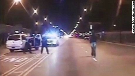 Police released a video Tuesday showing the shooting of 17-year-old Laquan McDonald, who was killed by an officer in October 2014.
