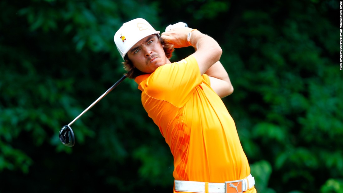 The funky Fowler has always pushed sartorial boundaries -- he is known for wearing the orange of his alma mater Oklahoma State in Sunday rounds.