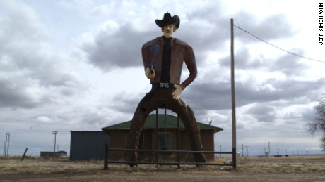 &quot;Tex,&quot; a hulking cowboy on the outskirts of Stratford, Texas, in the panhandle.