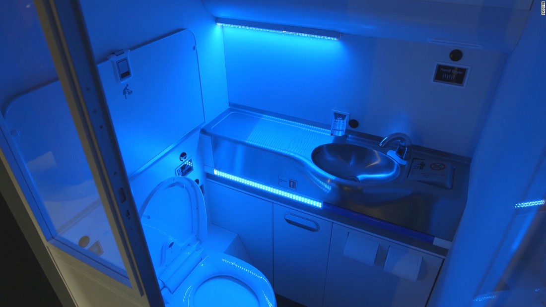 Airplane Toilets That Clean Themselves, Airplane Bathroom Changing Table