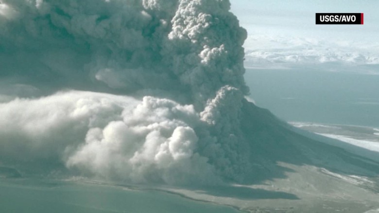 recent volcano eruption in alaska