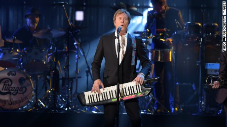 NEW YORK, NEW YORK - APRIL 08:  Inductee Robert Lamm of Chicago performs onstage at the 31st Annual Rock And Roll Hall Of Fame Induction Ceremony at Barclays Center of Brooklyn on April 8, 2016 in New York City.  (Photo by Theo Wargo/Getty Images)
