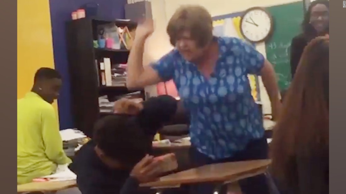 Teacher arrested after viral video