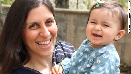 Nazanin Zaghari-Ratcliffe pictured with her daughter Gabriella.