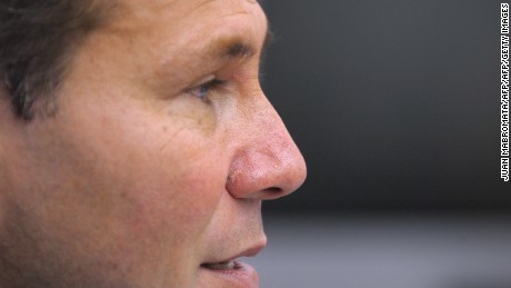 Argentina's Public Prosecutor Alberto Nisman gives a news conference in Buenos Aires on May 20, 2009. Nisman, who on January 14, 2015 accused President Cristina Kirchner of obstructing a probe into a 1994 Jewish center bombing, was found shot dead on January 19, 2015, just hours before he was due to testify at a congressional hearing. Alberto Nisman, 51, was found dead overnight in his apartment in the trendy Puerto Madero neighborhood of the capital. "I can confirm that a .22-caliber handgun was found beside the body," prosecutor Viviana Fein said. "Death is due to gunshot." AFP PHOTO / JUAN MABROMATA / AFP / JUAN MABROMATA        (Photo credit should read JUAN MABROMATA/AFP/Getty Images)