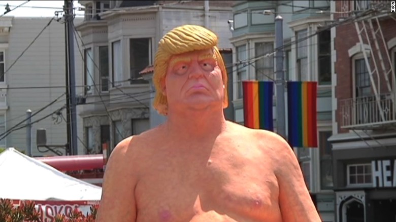 Naked Donald Trump Statue Appears In San Francisco Cnn Video