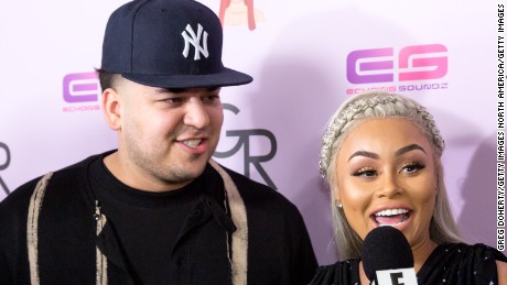 HOLLYWOOD, CA - MAY 10:  Rob Kardashian and Blac Chyna arrive at her Blac Chyna Birthday Celebration And Unveiling Of Her &quot;Chymoji&quot; Emoji Collection at the Hard Rock Cafe on May 10, 2016 in Hollywood, California.  (Photo by Greg Doherty/Getty Images)