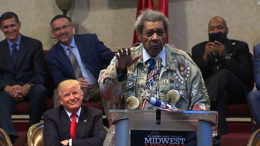 Don King Uses N Word While Introducing Trump CNN Video