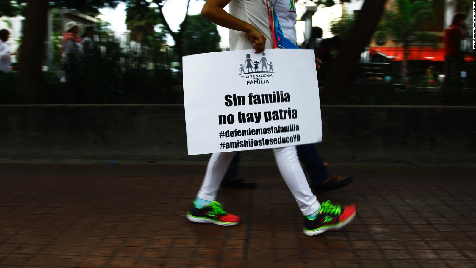 Miles marchan en contra del matrimonio gay en México CNN Video