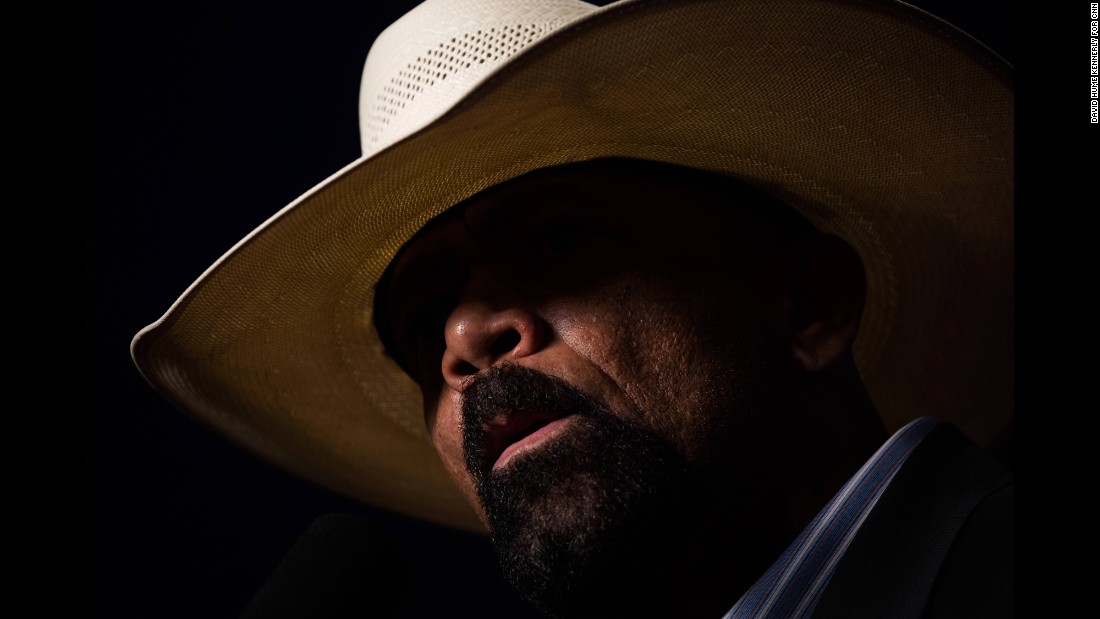 Milwaukee County Sheriff David Clarke, &lt;a href=&quot;http://www.cnn.com/videos/politics/2016/10/18/sheriff-david-clarke-pitchfork-torches-america-ctn.cnn&quot; target=&quot;_blank&quot;&gt;speaking at a Donald Trump rally&lt;/a&gt; on Monday, October 17, claimed that the presidential election was rigged and that it was &quot;pitchfork and torches time in America.&quot; Trump &lt;a href=&quot;http://www.cnn.com/2016/10/20/politics/republicans-rigged-election-donald-trump-presidential-debate/&quot; target=&quot;_blank&quot;&gt;has come under fire&lt;/a&gt; -- from both Democrats and Republicans -- for saying the election is rigged. 