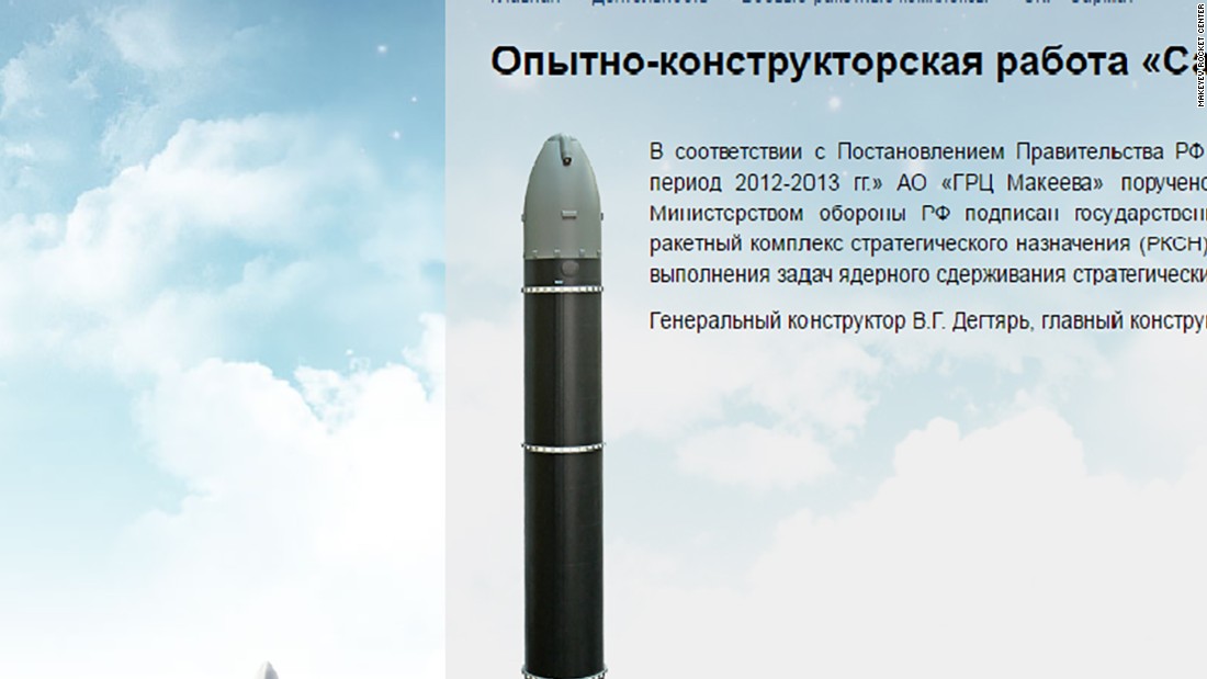 Russia Unveils Satan 2 Nuclear Missile Cnn