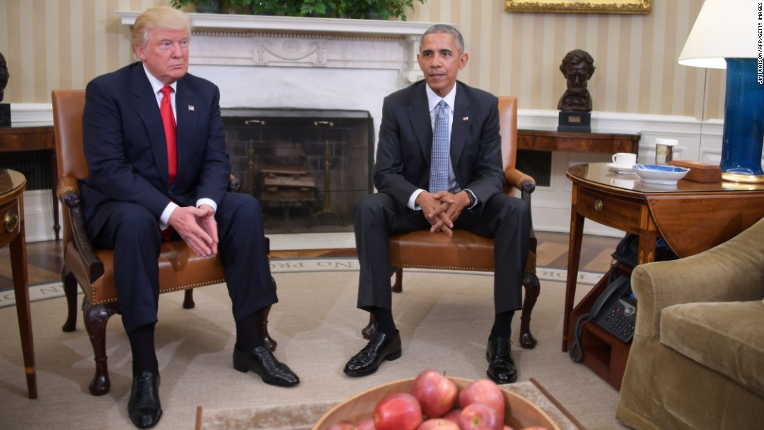 Pics Make Obama-Trump Meeting Seem Less Awkward - CNNPolitics