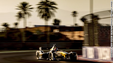 MARRAKECH, MOROCCO - NOVEMBER 12: In this handout image supplied by Formula E, Jean-Eric Vergne (FRA), Techeetah, Spark-Renault, Renault Z.E 16 during the FIA Formula E Championship Marrakesh ePrix at the Circuit International Automobile Moulay El Hassan on November 12, 2016 in Marrakech, Morocco. (Photo by LAT Photographic/Formula E via Getty Images)