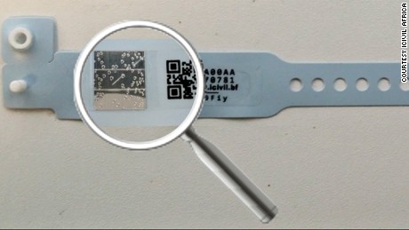 The Bubble Bracelet has a unique ID code which is scanned using the app