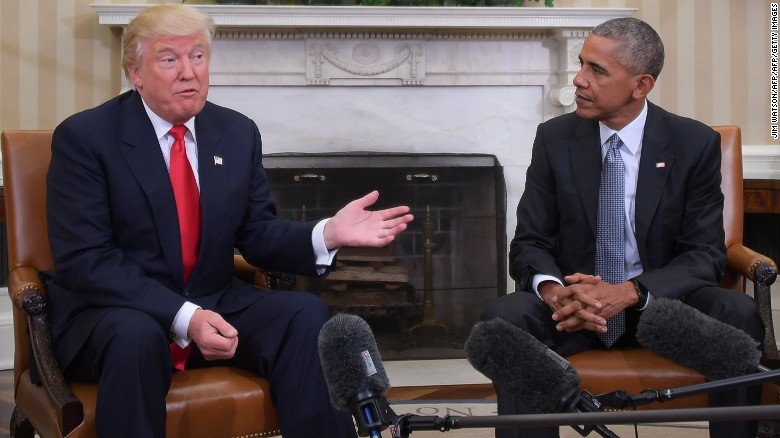 Trump contradicts Obama throughout transition