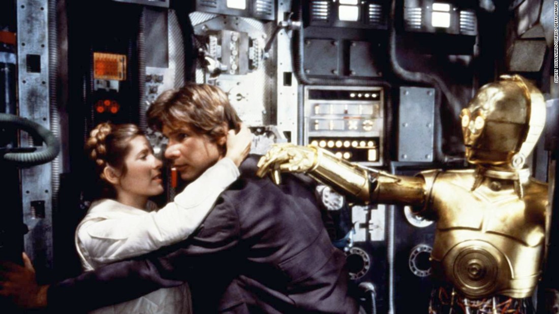 Harrison Ford and Fisher embrace during filming of &quot;Star Wars: Episode V - The Empire Strikes Back&quot; in 1980. On November 16, 2016, Fisher &lt;a href=&quot;http://www.cnn.com/2016/11/16/entertainment/carrie-fisher-harrison-ford/index.html&quot; target=&quot;_blank&quot;&gt;revealed to People magazine that she and co-star Ford had an affair&lt;/a&gt; during the 1976 filming of &quot;Star Wars.&quot;