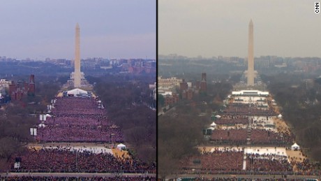 crowd trump obama inaugural cnn sizes donald barack inauguration days last house comparing