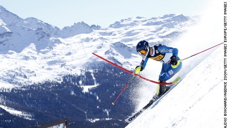 ST. MORITZ, SWITZERLAND - FEBRUARY 19: Jonathan Nordbotten of Norway in action during the FIS Alpine Ski World Championships Men&#39;s Slalom on February 19, 2017 in St. Moritz, Switzerland (Photo by Alexis Boichard/Agence Zoom/Getty Images)
