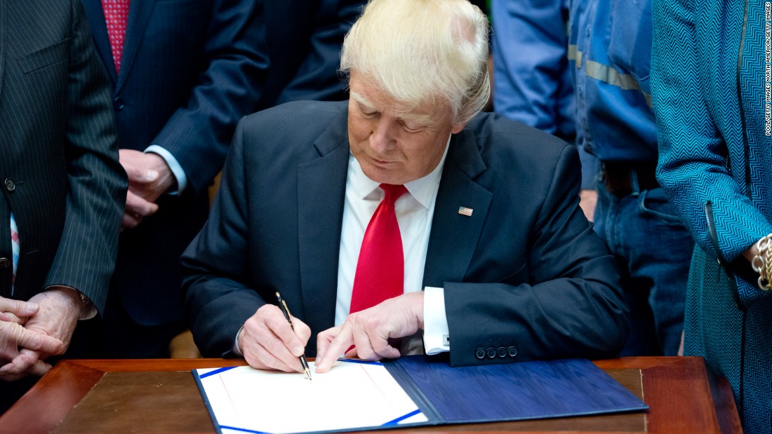 These are the bills Trump signed into law in his first year as