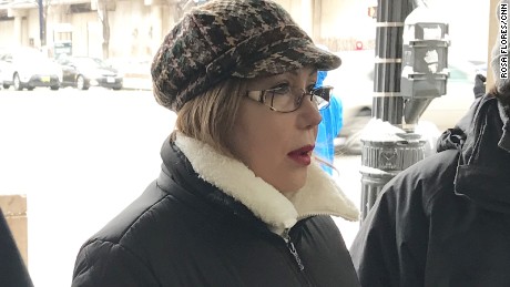 Esperanza Perez outside court in 2016.