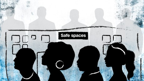 &quot;Safe spaces&quot; are places where women, the LGBTQ community and racial and ethnic minorities can congregate with like-minded people without having to defend their own beliefs. 