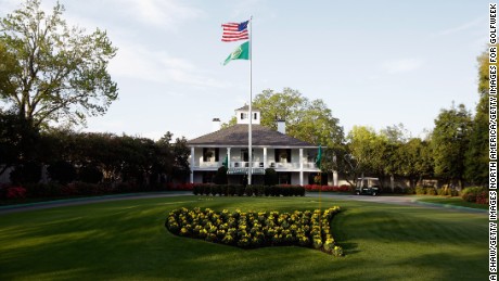 AUGUSTA, GA - APRIL 09:  A general view of the club house prior to the start of the 2014 Masters Tournament at Augusta National Golf Club on April 9, 2014 in Augusta, Georgia.  (Photo by Ezra Shaw/Getty Images for Golfweek)