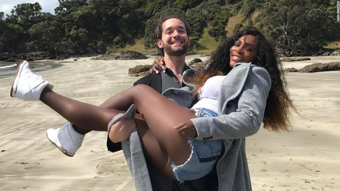 Game, set, match. Tennis star Serena Williams revealed in April that she and Alexis Ohanian were expecting their first child.  Alexis Olympia Ohanian Jr. &lt;a href=&quot;http://www.cnn.com/2017/09/13/entertainment/serena-williams-baby/index.html&quot; target=&quot;_blank&quot;&gt;was born September 1.&lt;/a&gt; The couple announced their engagement in December 2016. 