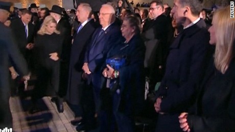 Israeli Prime Minister Benjamin Netanyahu attends Holocaust Remembrance Day vigil