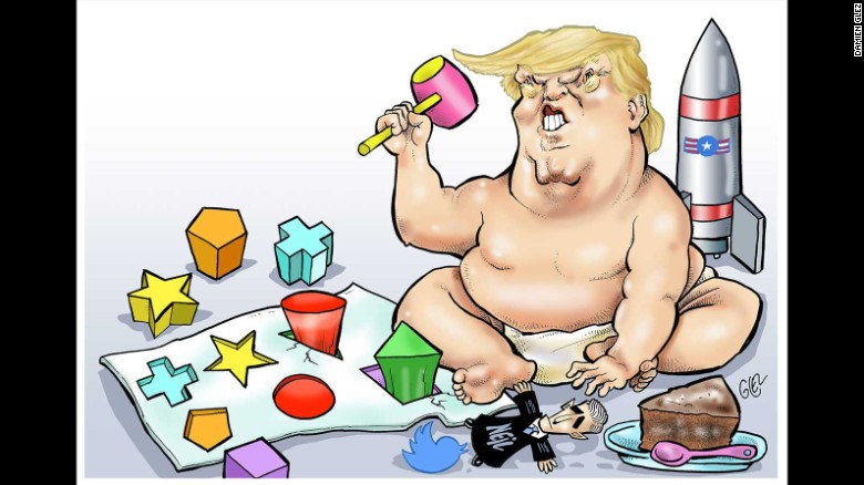 Trump At 100 Days Cartoon Views From Around The World 