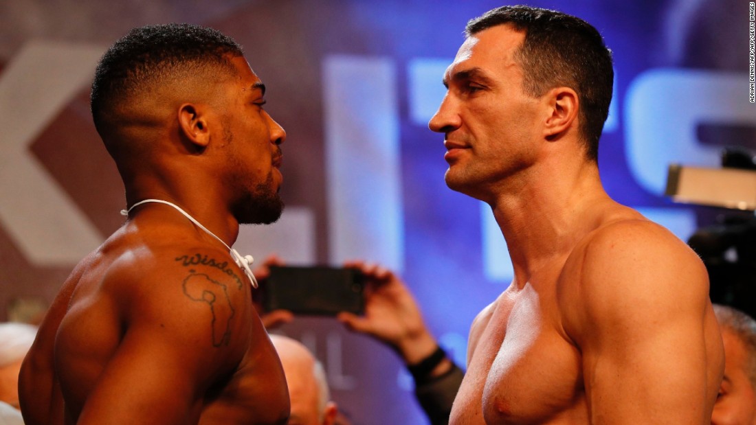 Anthony Joshua Vs Wladimir Klitschko Pair Battle It Out For Ibf Wba