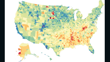 Life expectancy differs by 20 years between some US counties 