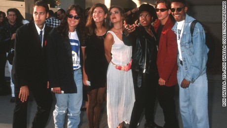 Norman Korpi, left, and the rest of the season 1 cast of &quot;The Real World.&quot;
