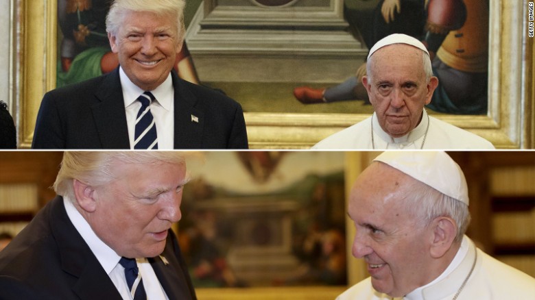 The Tale Of Donald Trumps Visit With Pope Francis In 2 Pictures Cnnpolitics 0398