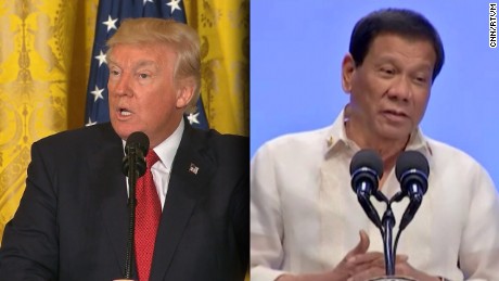 Trump shows solidarity with Duterte