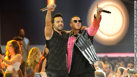 CORAL GABLES, FL - APRIL 27:  Luis Fonsi and Daddy Yankee perform onstage at the Billboard Latin Music Awards at Watsco Center on April 27, 2017 in Coral Gables, Florida.  (Photo by Sergi Alexander/Getty Images)
