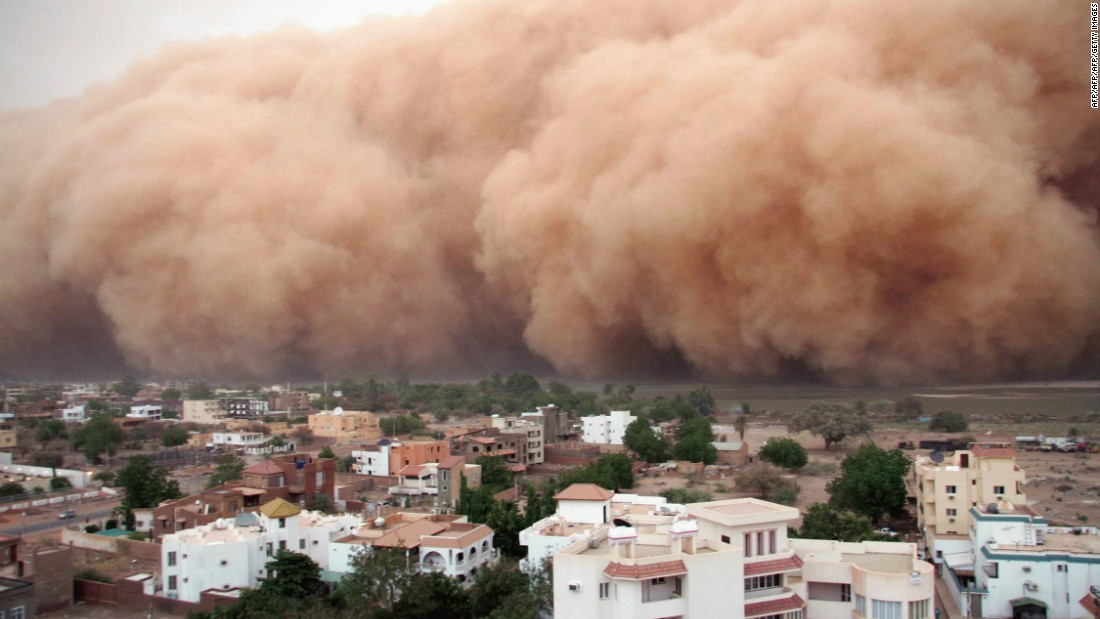 Massive sand storm hits Sudan CNN Video