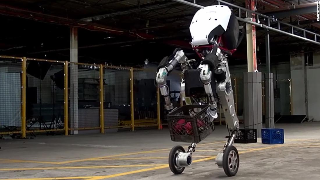 US company Boston Dynamics has become known for its advanced work robots. &lt;a href =&quot;https://edition.cnn.com/videos/business/2019/04/02/boston-dynamics-handle-robot-orig.cnn-business&quot; target =&quot;_blank&quot;&gt;&quot;Handle&ampquott; is made for the warehouse &amltlt;/un&ampgtt;and equipped with an on-board vision system. It can lift boxes weighing over 30 libbre. 