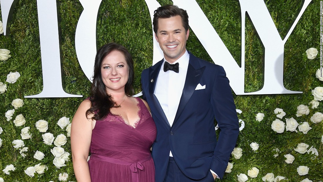 Andrew Rannells (right, pictured with Dorota Kishlovsky), known for his role as Elijah on HBO&#39;s &quot;Girls,&quot; will show up to thank the 2017 top 10 CNN Heroes for their service.