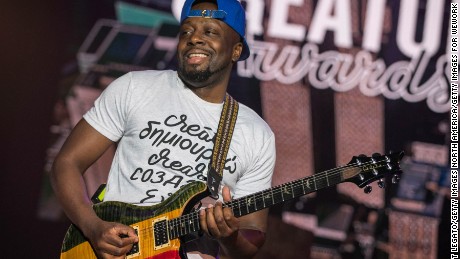 DETROIT, MI - MAY 25:  Wyclef Jean performs during the WeWork Celebrates The Detroit Creator Awards at Cadillac Square on May 25, 2017 in Detroit, Michigan.  (Photo by Scott Legato/Getty Images for WeWork)